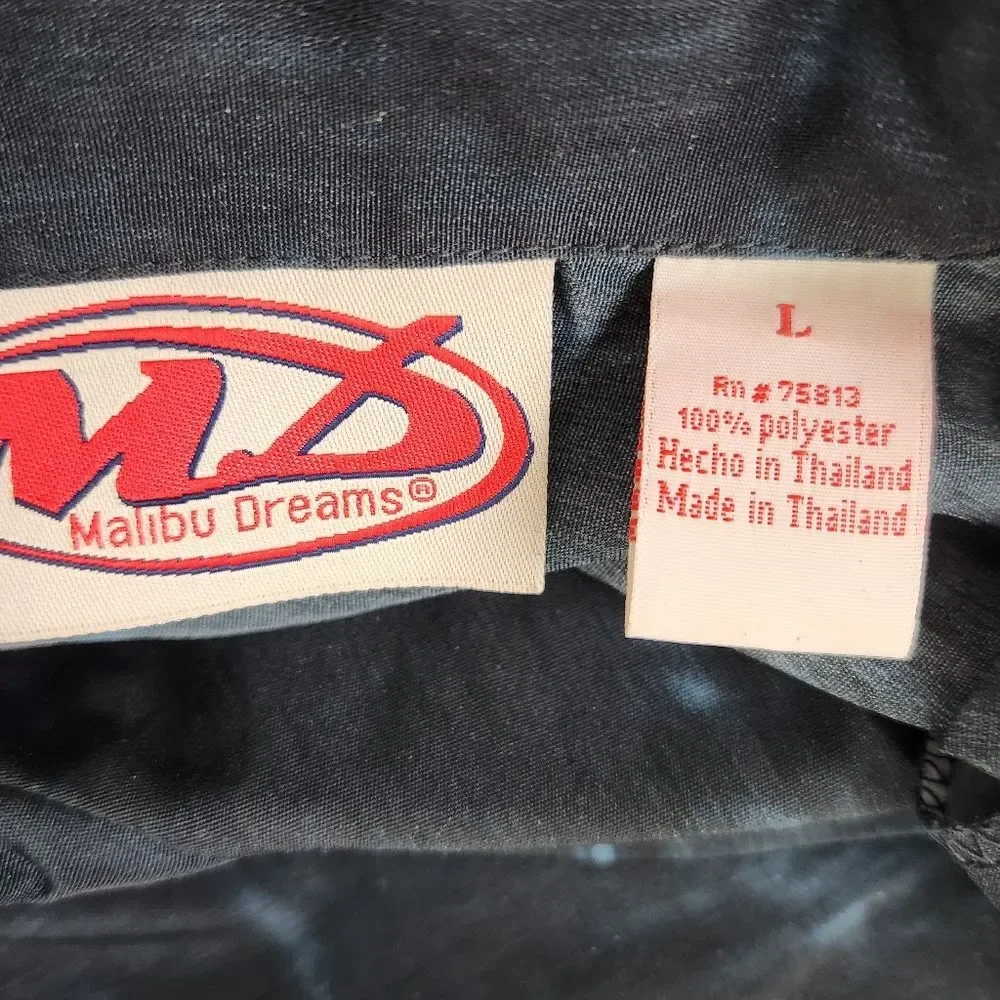 Vintage Biker 90s Y2K Motorcycle Short Sleeve Button Up Shirt Sz L - Picture 4 of 10